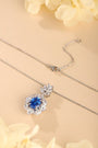 S925 silver with an exquisite clasp, floral design sets off cobalt spinel, the deep blue is eye-catching.