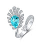 This silver ring, made of S925 silver, features an open design for easy adjustment to fit different finger sizes.
