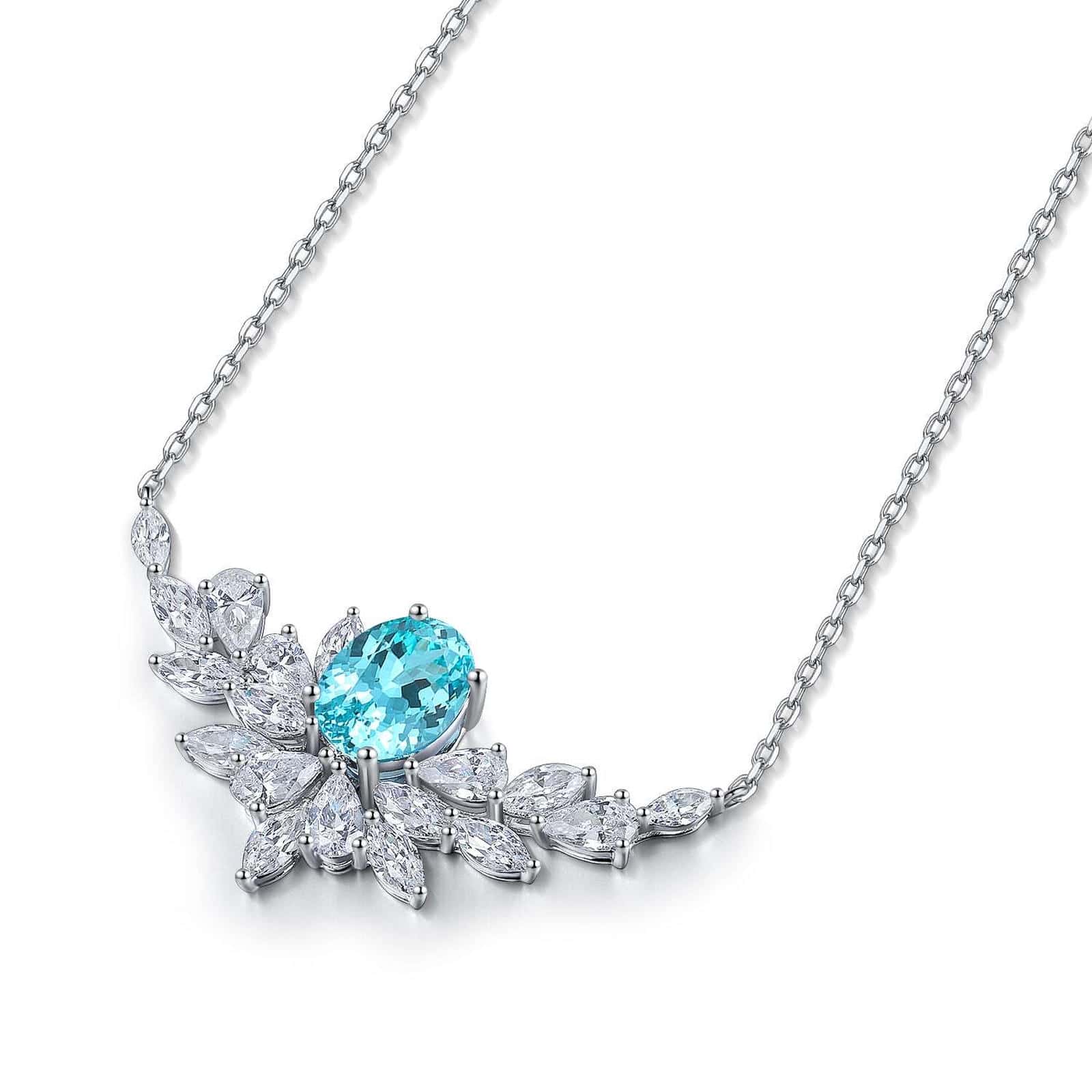 S925 Sterling Silver Pendant Necklace with Natural Garnet JN021Y | SHANA LUX