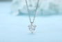 S925 silver with a practical clasp; the heart-shaped lab-grown diamond pendant has a pure color and an elegant and charming s